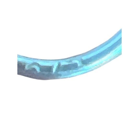 Vintage Sterling Silver Double Hoop Earrings Teardrop Ball Beads Hook Estate 1.7 - Picture 4 of 5